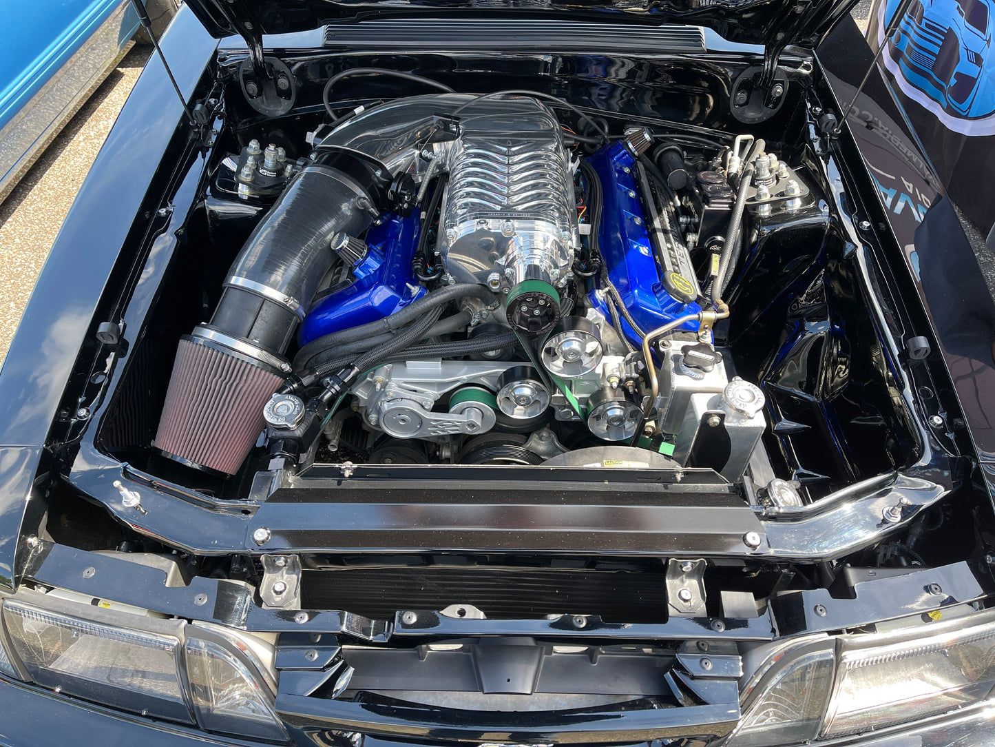 1986-1993 Mustang Mustang Engine Bay Full Kit (Black Washers, Flat Head Bolts)