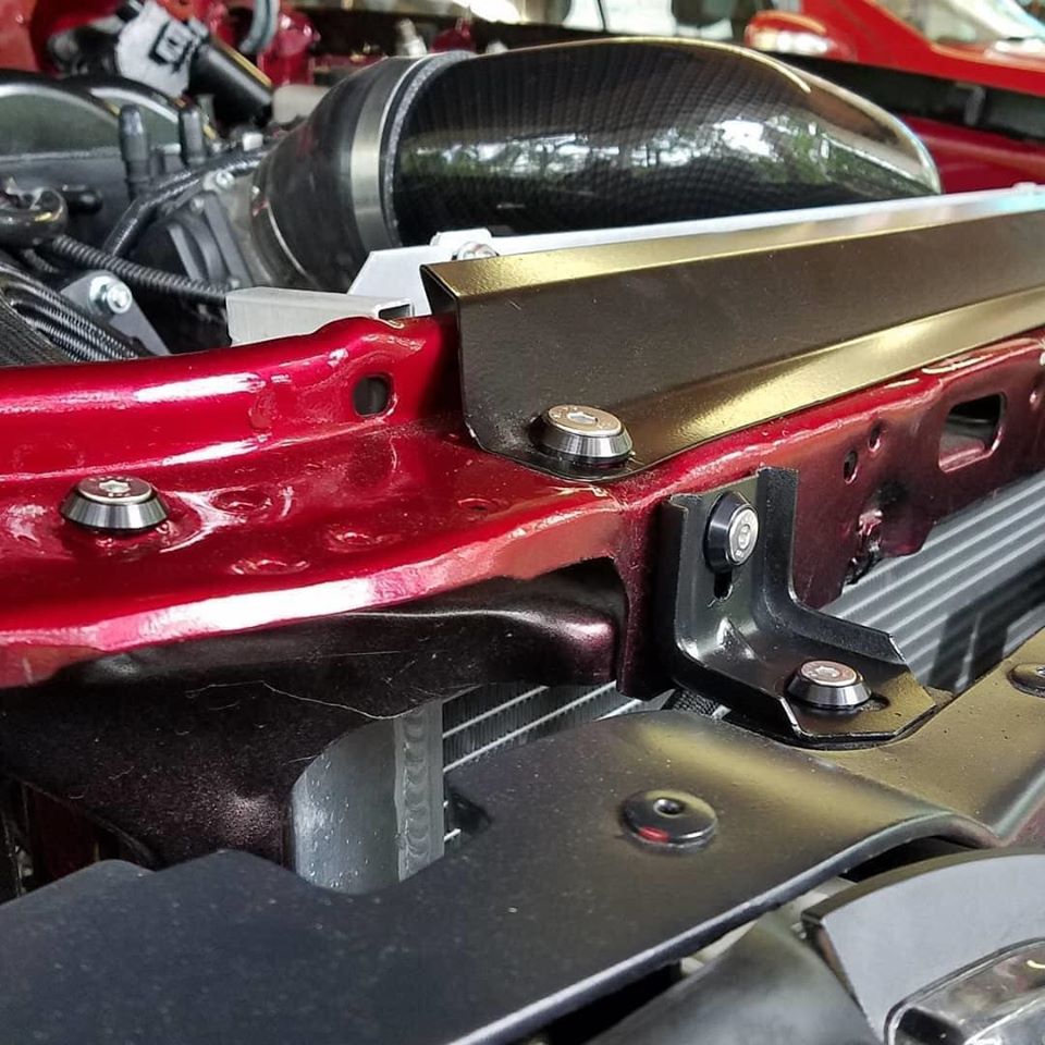 1986-1993 Mustang Mustang Engine Bay Full Kit (Black Washers, Flat Head Bolts)