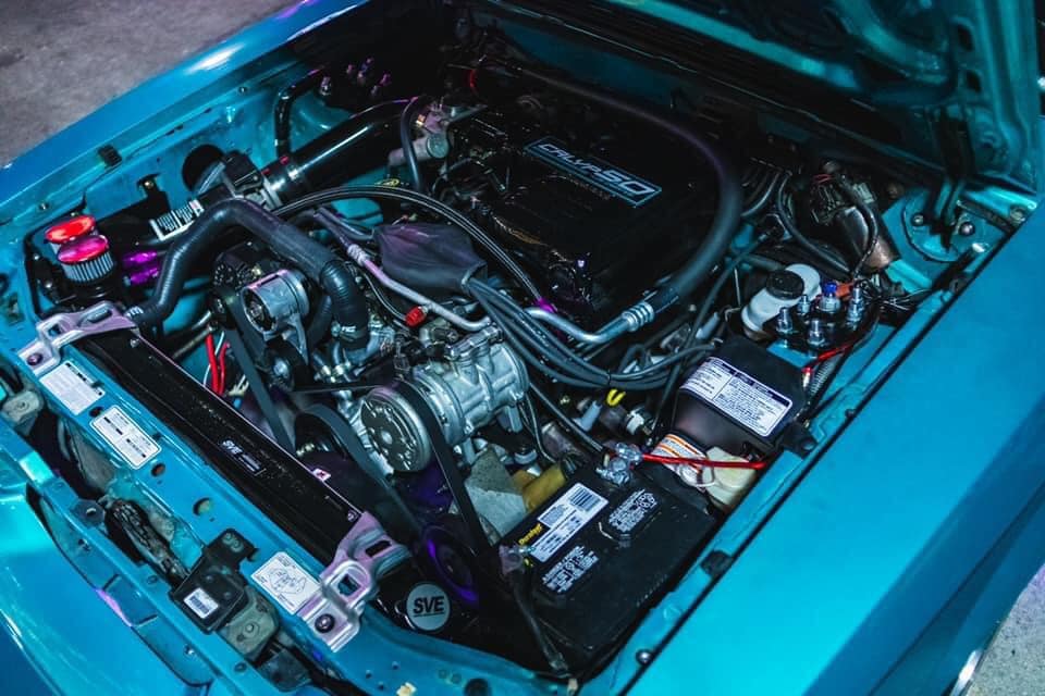 1986-1993 Mustang Mustang Engine Bay Full Kit (Black Washers, Flat Head Bolts)