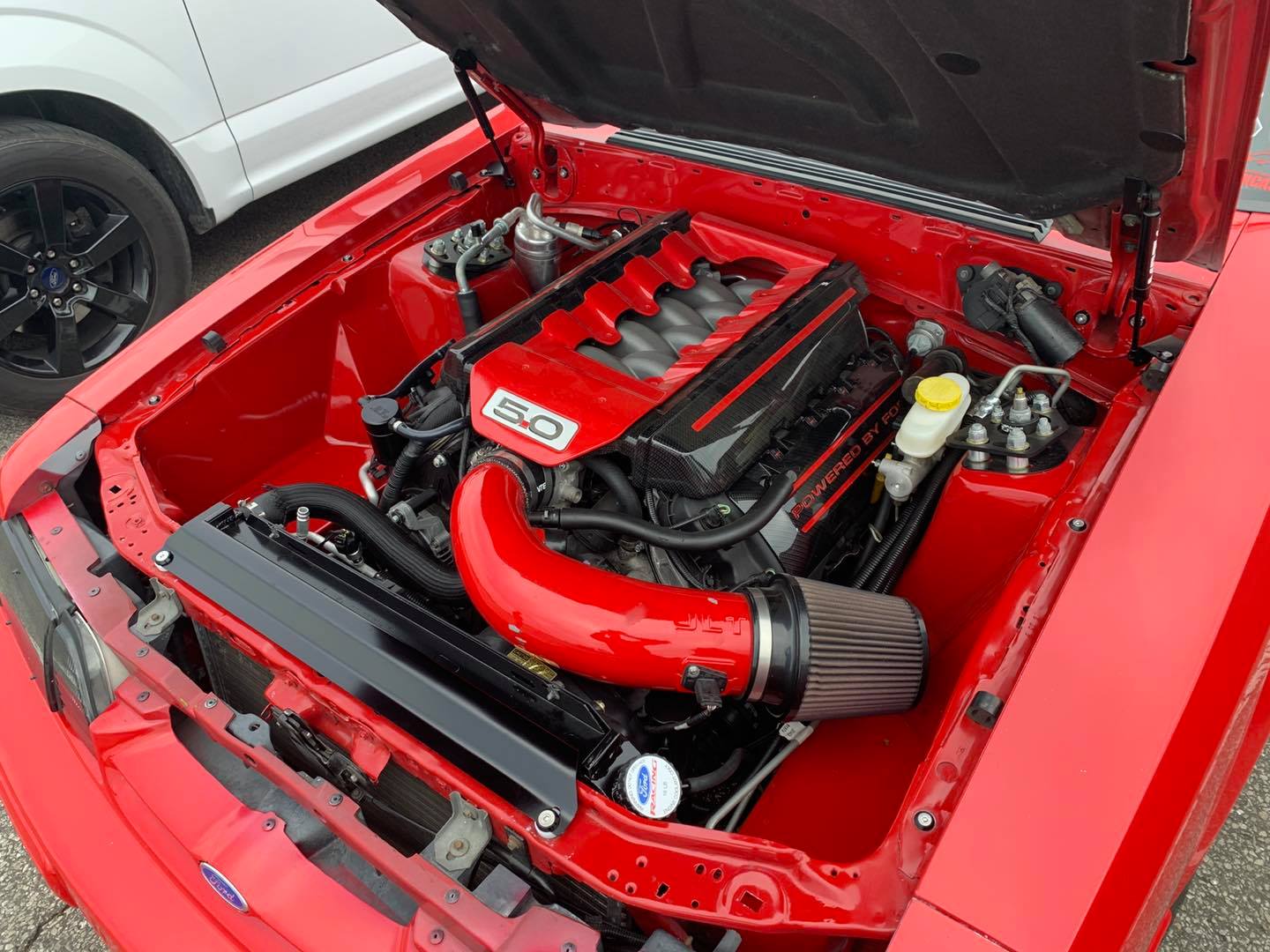 1986-1993 Mustang Mustang Engine Bay Full Kit (Black Washers, Flat Head Bolts)