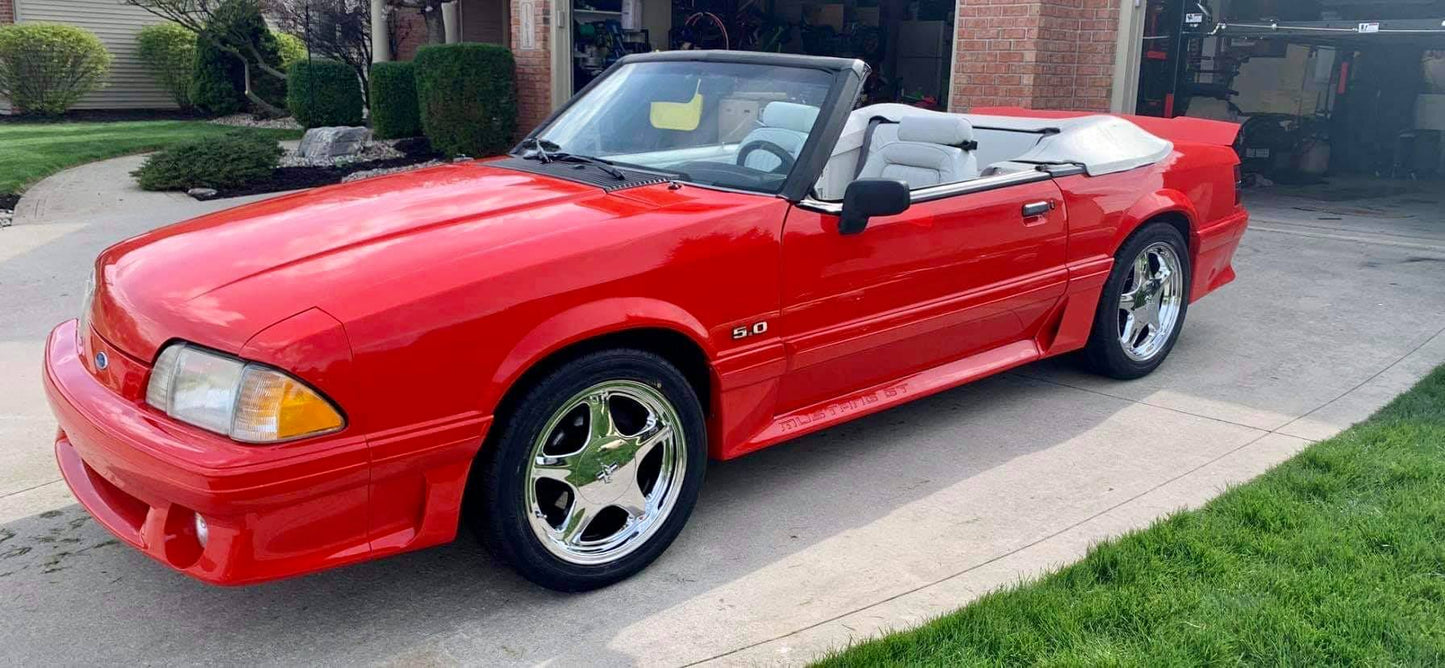79-93 Mustang Coupe/Convertible Center Cut Ducktail Spoiler (Beadless Version)