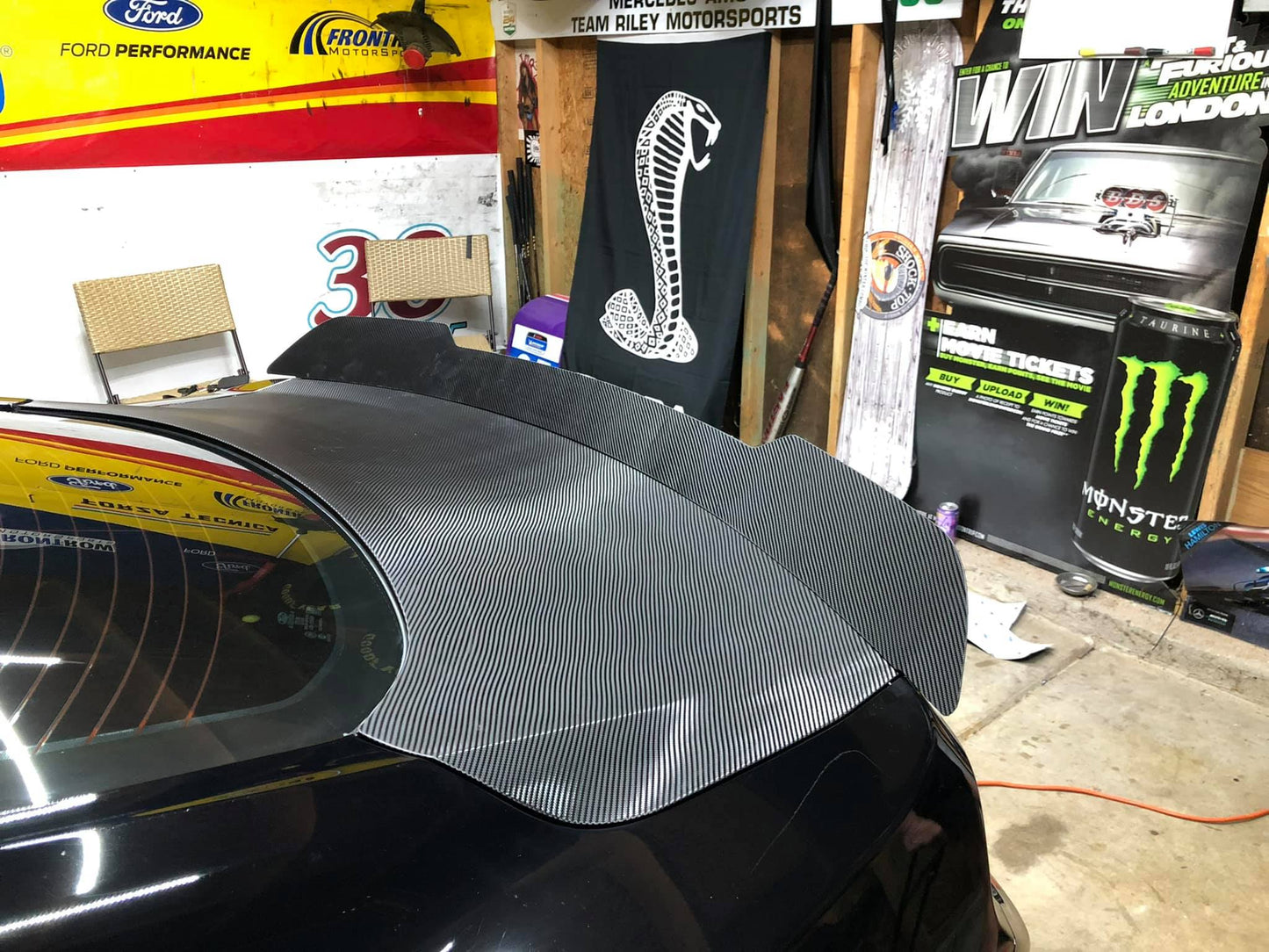 2015-2023 S550 Mustang Rear Spoiler (Welded Version)