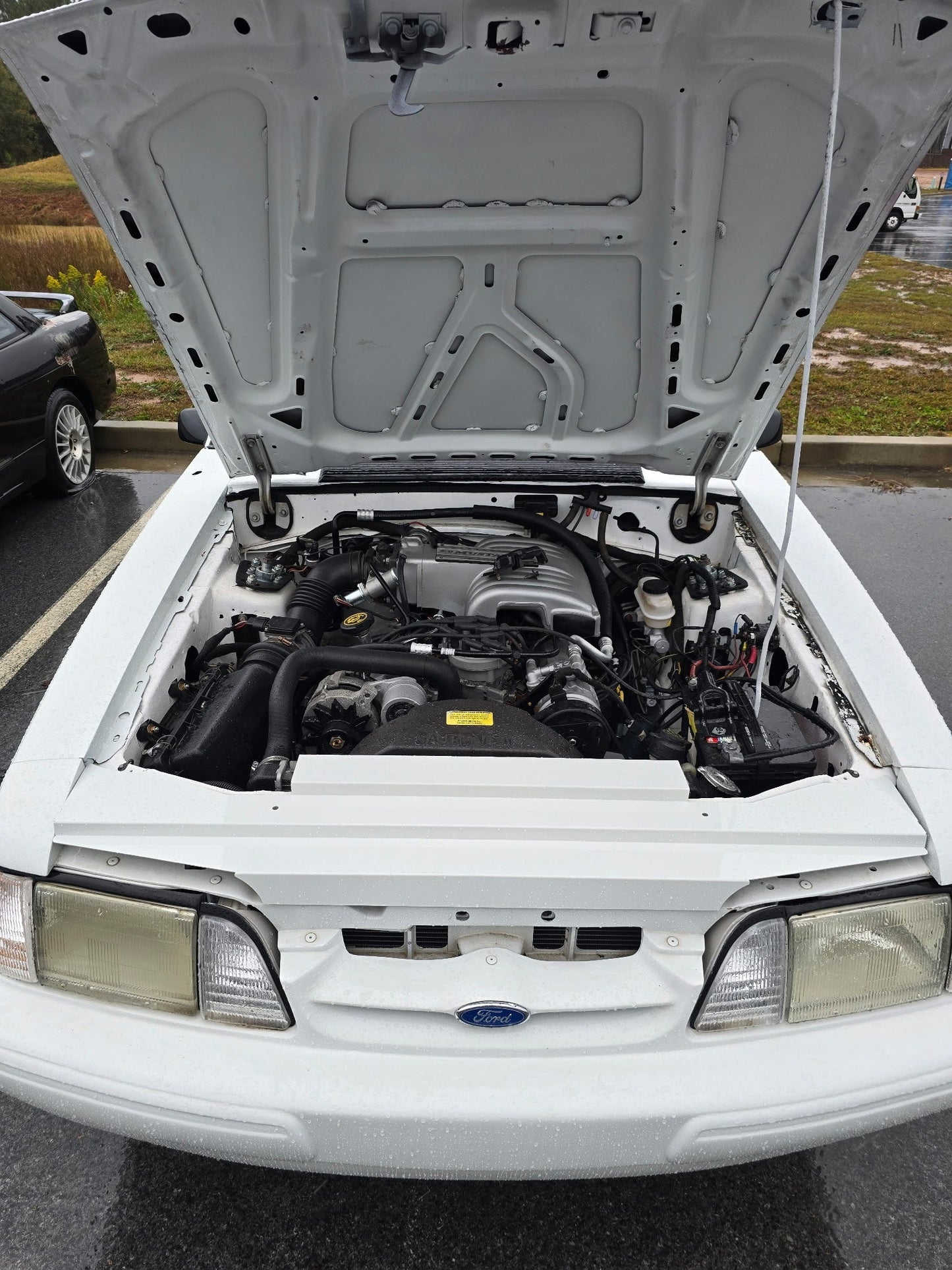 1-Piece Radiator & Headlight Cover for 87-93 Foxbody Mustang