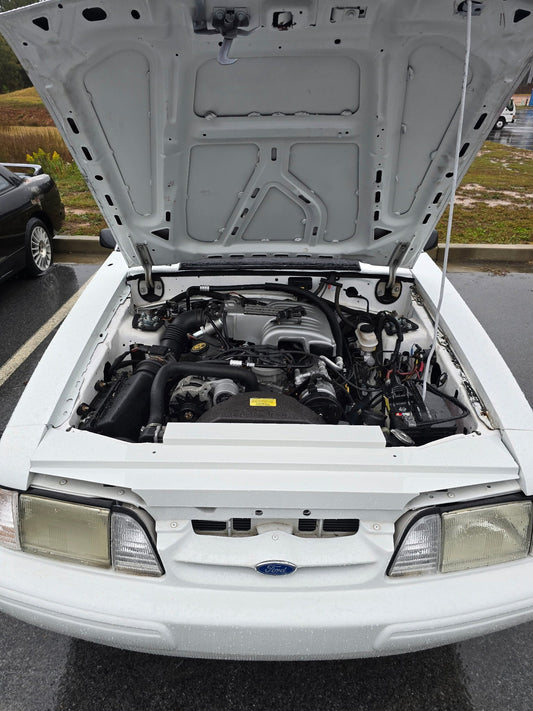 1-Piece Radiator & Headlight Cover for 87-93 Foxbody Mustang