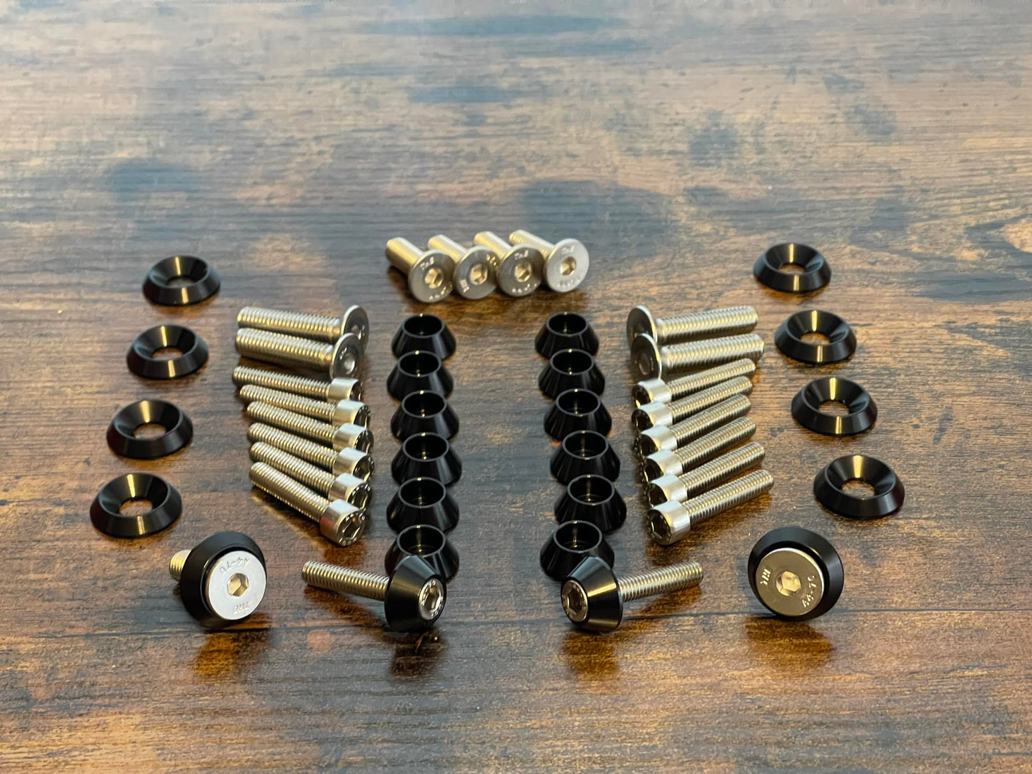 1986-1993 Mustang Mustang Engine Bay Full Kit (Black Washers, Socket Cap Bolts)