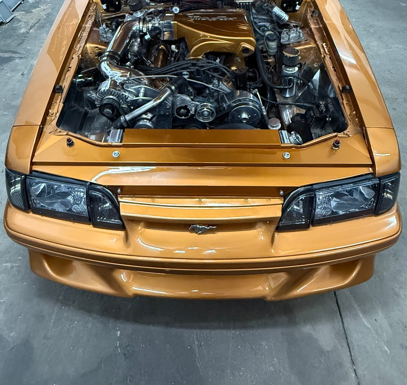 87-93 Ford Mustang radiator to headlight cover