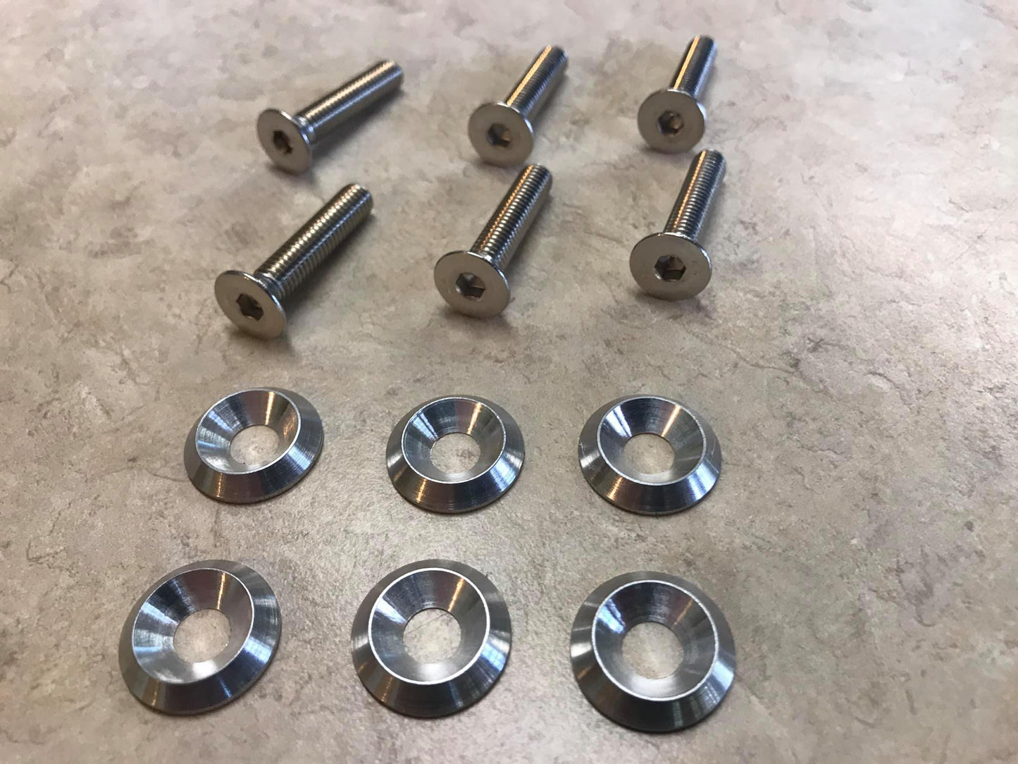 1986-2004 Mustang Fender Bolt Hardware Kit (Flat Head Bolts)