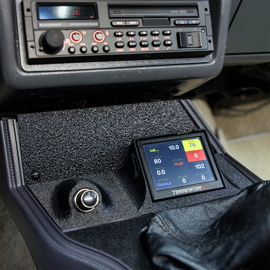 Ash Tray Panel with Holley EFI 3.5" Screen Mount for 1979 - 1986 Ford Mustang