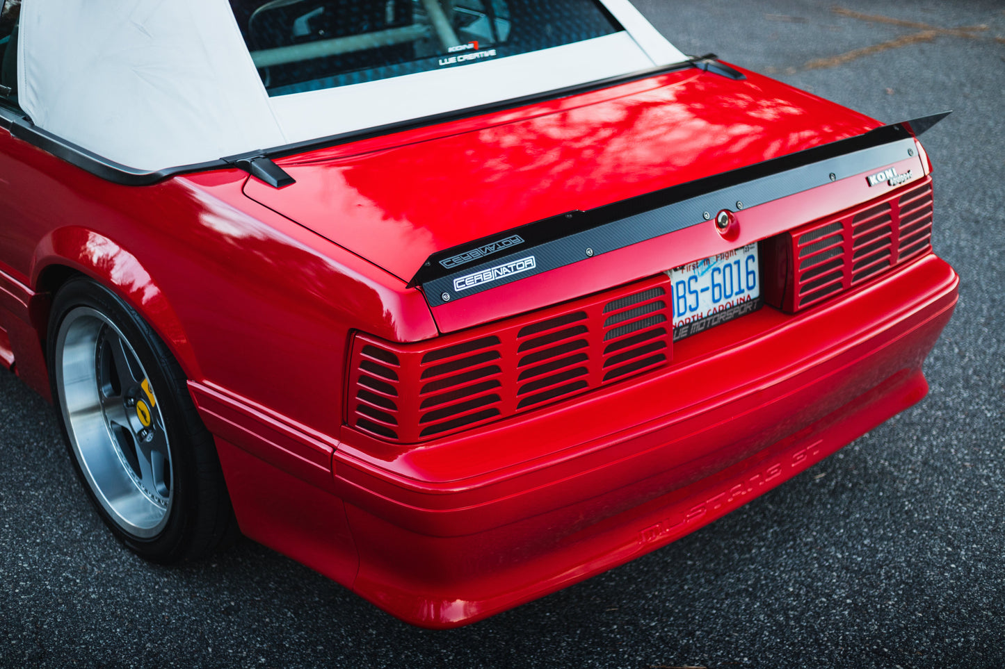 79-93 Mustang Coupe/Convertible Ducktail Spoiler (Carbon Fiber)