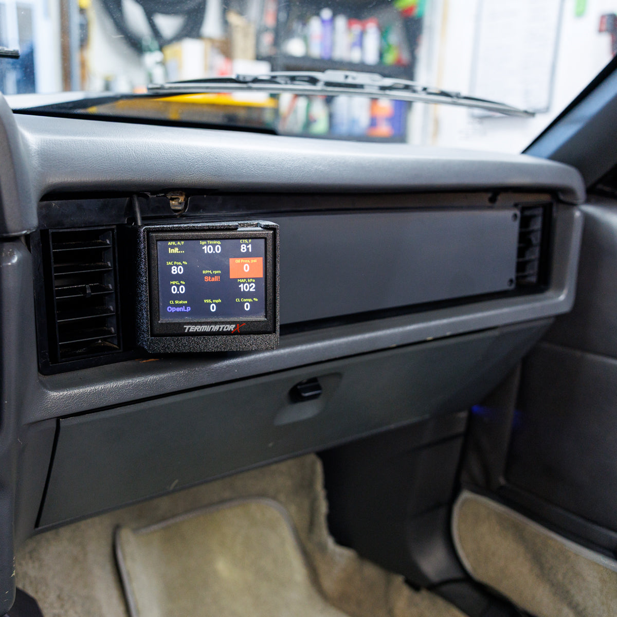 Dash Vent Holley EFI 3.5" Screen Mount for 1979 - 1986 Ford Mustang