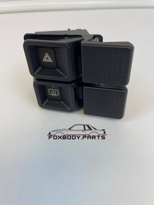 87-93 Ford Mustang Hazard and Defrost Switch OEM