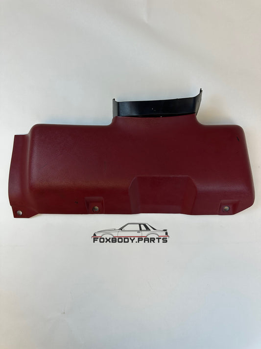 90-93 Ford Mustang Dash, Lower panel Steering Column Cover (Scarlet) OEM