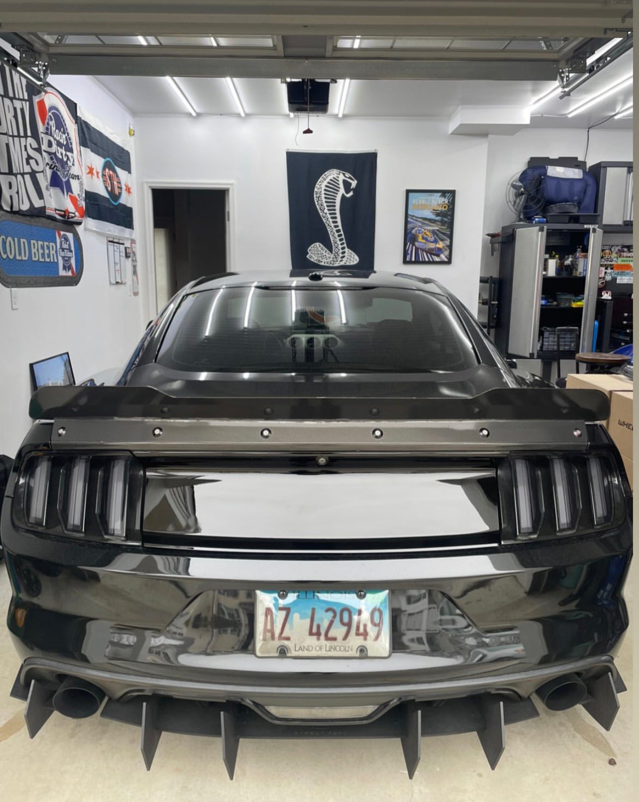 2015-2023 S550 Mustang Rear Spoiler (Beadless Version)