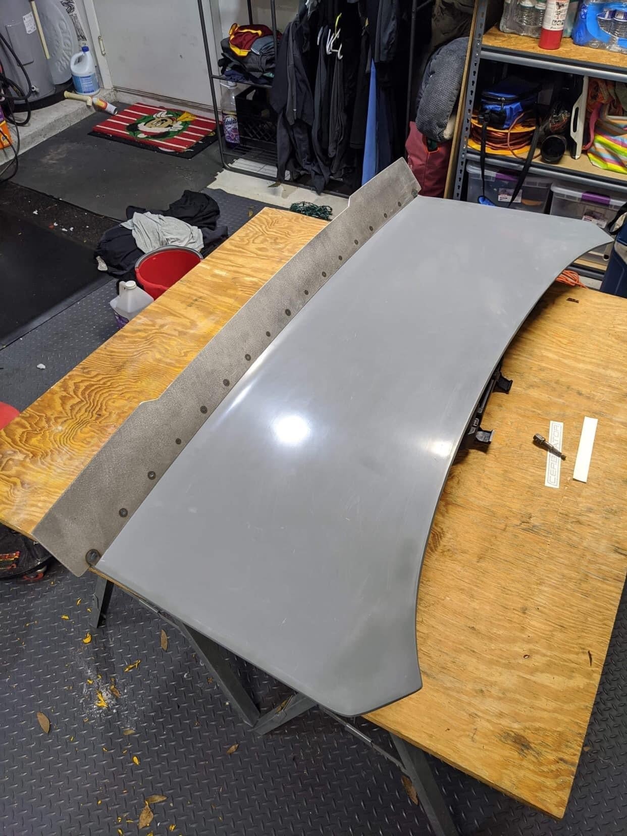 79-93 Mustang Coupe/Convertible Center Cut Ducktail Spoiler (Beadless Version)