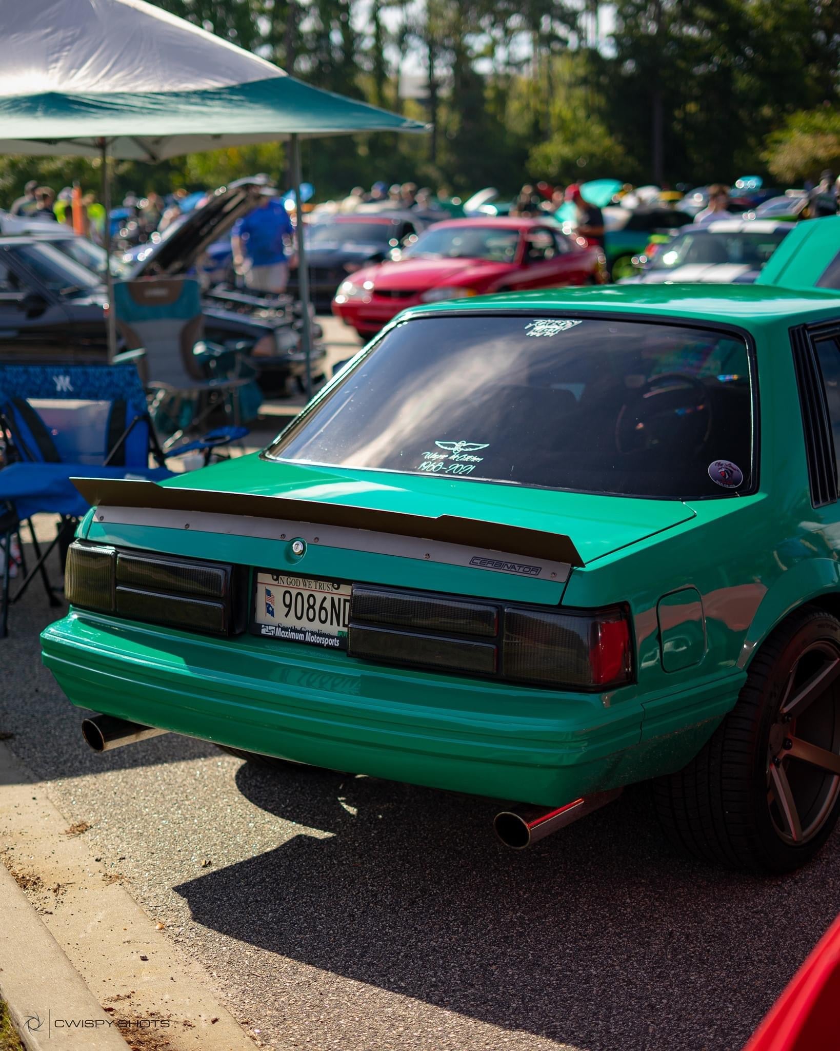 79-93 Mustang Coupe/Convertible Center Cut Ducktail Spoiler (Welded Ve ...