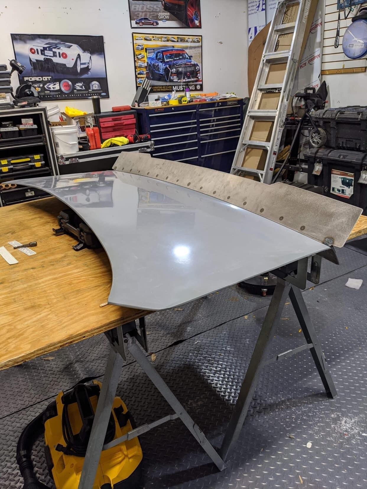 79-93 Mustang Coupe/Convertible Center Cut Ducktail Spoiler (Beadless Version)