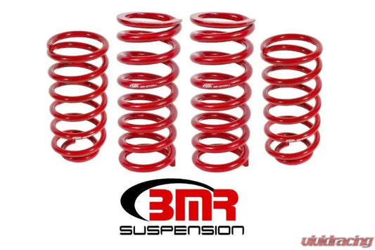 BMR Suspension Lowering Spring Kit Set of 4 for 1979-2004 Ford Mustang 1" Drop Red